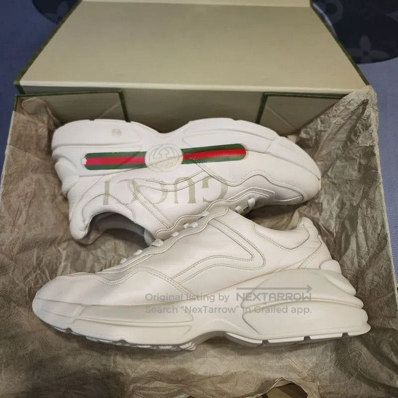 Gucci Gucci Rhyton Logo Low. Size US 8 / EU 41 - 2 Thumbnail