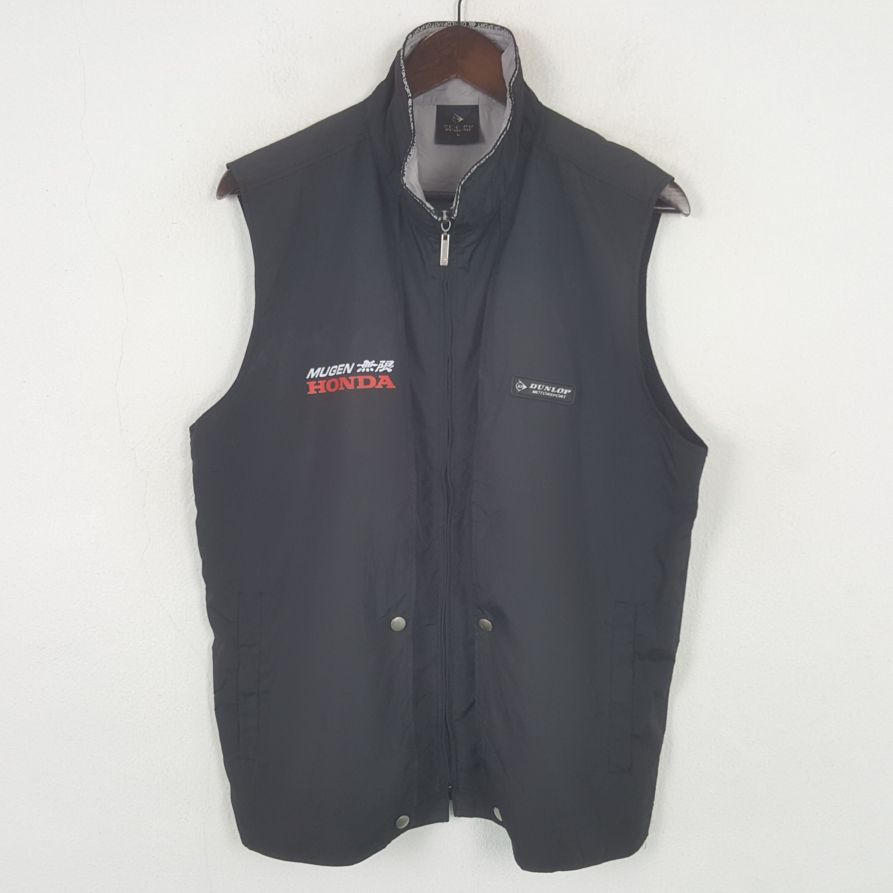 Japanese Brand Vintage Dunlop x Mugen Honda Custom Logo Vest Jacket Size US L / EU 52-54 / 3 - 3 Thumbnail