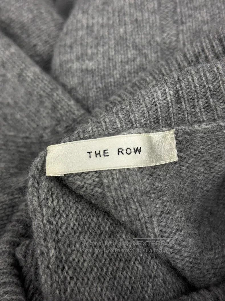 The Row Grey turtleneck wool