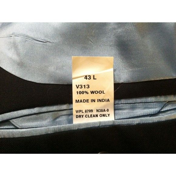 Nautica NAUTICA MEN'S NEW NAVY 100%WOOL JACKET BLAZER SIZE: 43L Size 42L - 7 Thumbnail