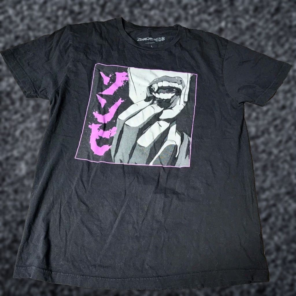 Vintage Zombie Makeout Club T-Shirt Unisex Adults L Black Crew Neck Short Sleeve Cotton Logo Vintage No Size US L / EU 52-54 / 3 - 1 Thumbnail