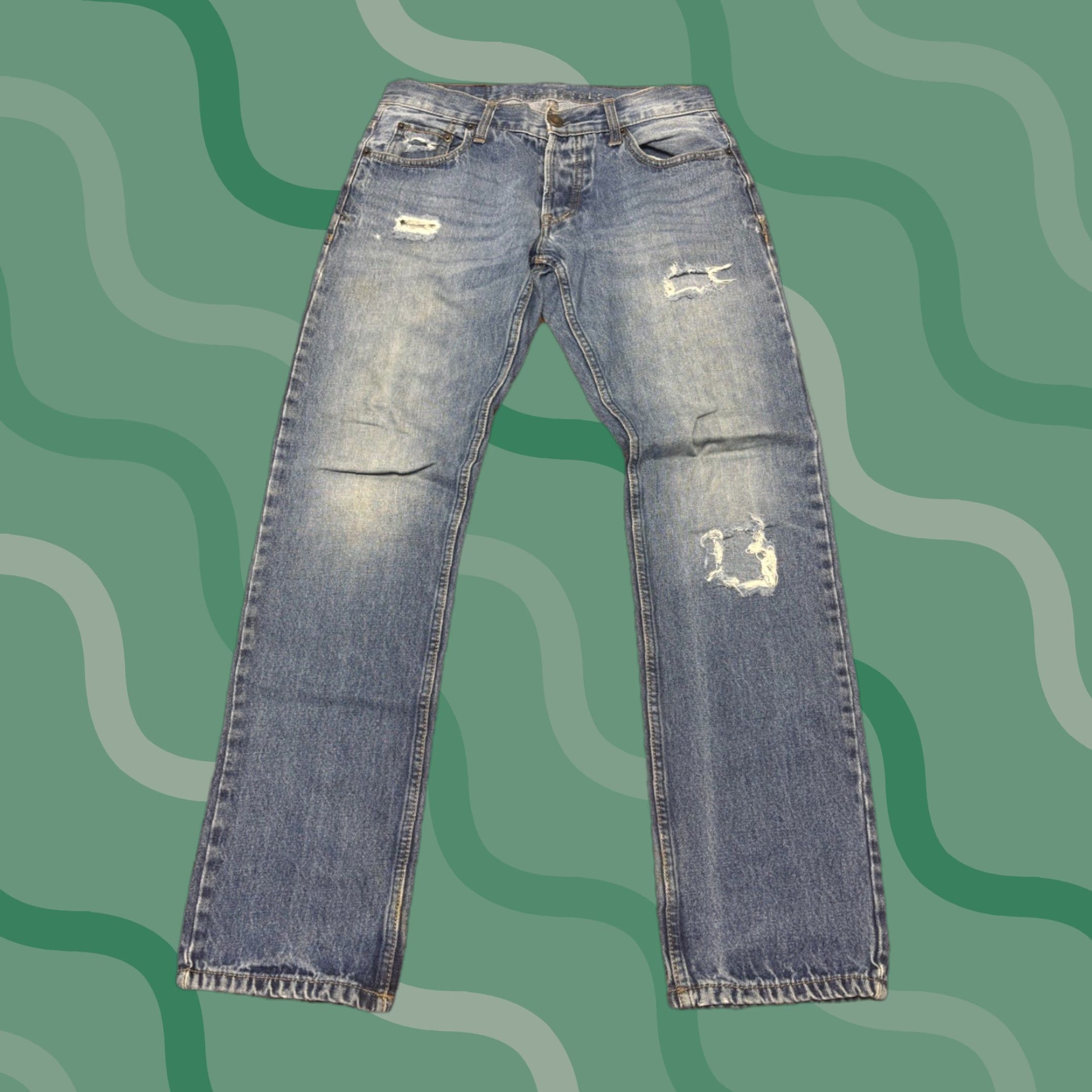 Vintage VINTAGE Aeropostale Jeans 30/32 Medium Wash Slim Boot 5-Pocket Denim Blue Mens Size US 30 / EU 46 - 1 Thumbnail