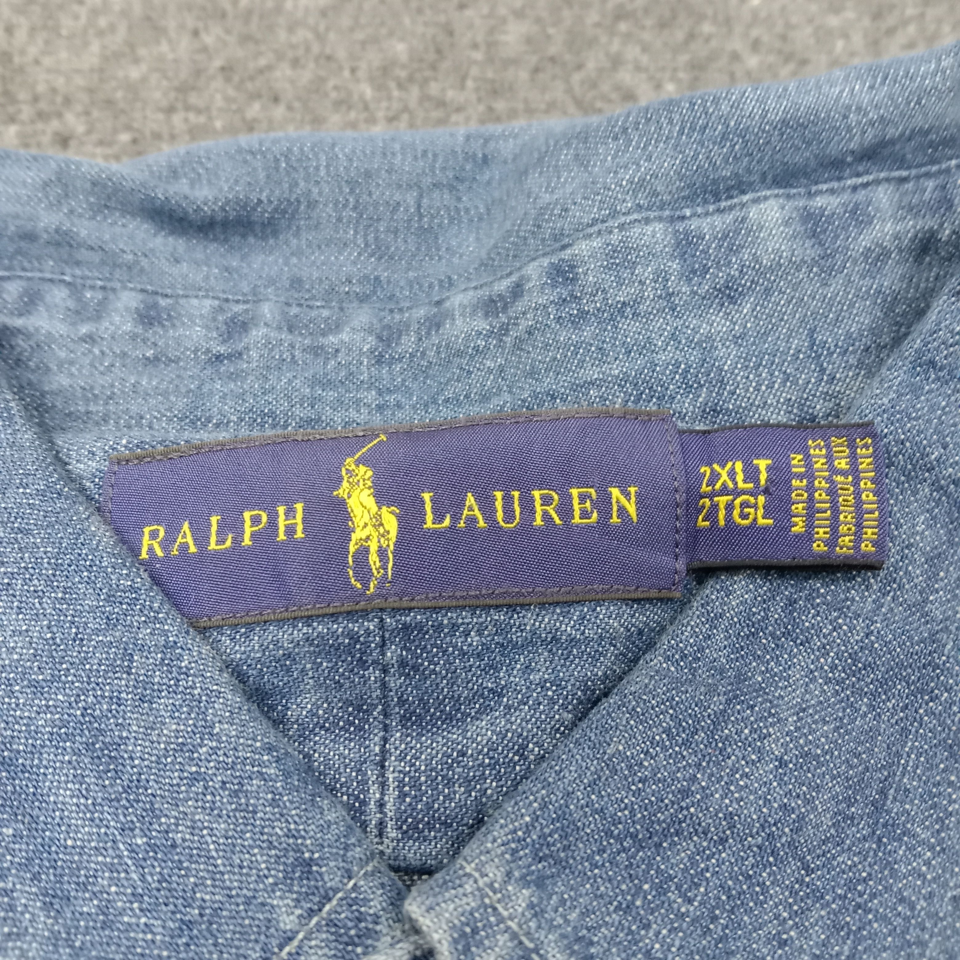 Polo Ralph Lauren Ralph Lauren American Brand Denim Shirt Button Up C223N33 Size US XXL / EU 58 / 5 - 4 Thumbnail