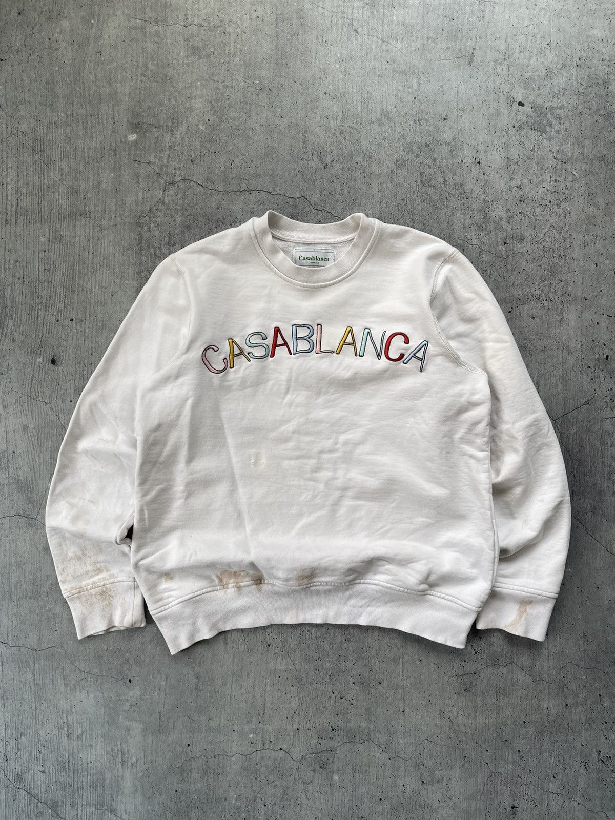 Casablanca Casablanca sweatshirt size s white men Size US S / EU 44-46 / 1 - 1 Thumbnail