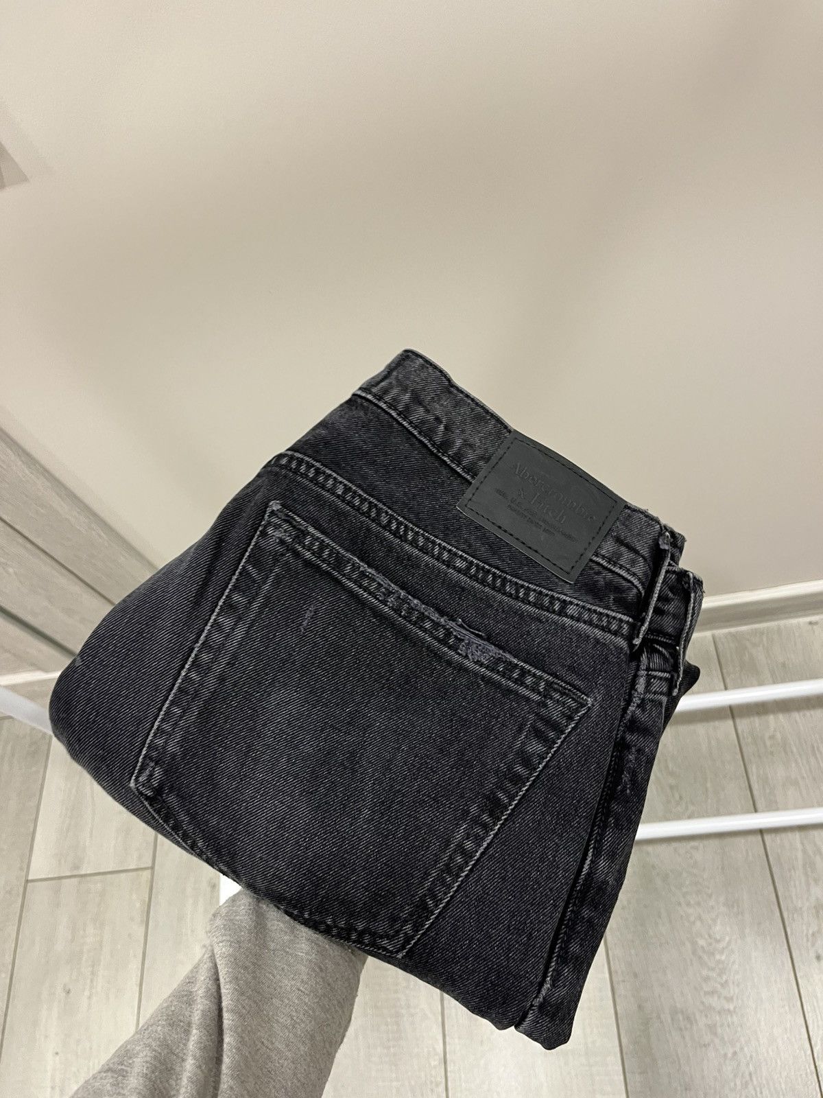 Abercrombie & Fitch Washed black Abercrombie & Fitch 90s straight jeans 22x30 Size US 32 / EU 48 - 8 Thumbnail