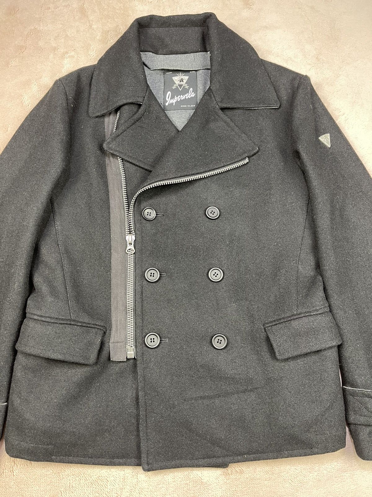 Le Grande Bleu (L.G.B.) ITALIAN IMPERVELA DOUBLE BREASTED RAINPROOF Size US L / EU 52-54 / 3 - 4 Thumbnail