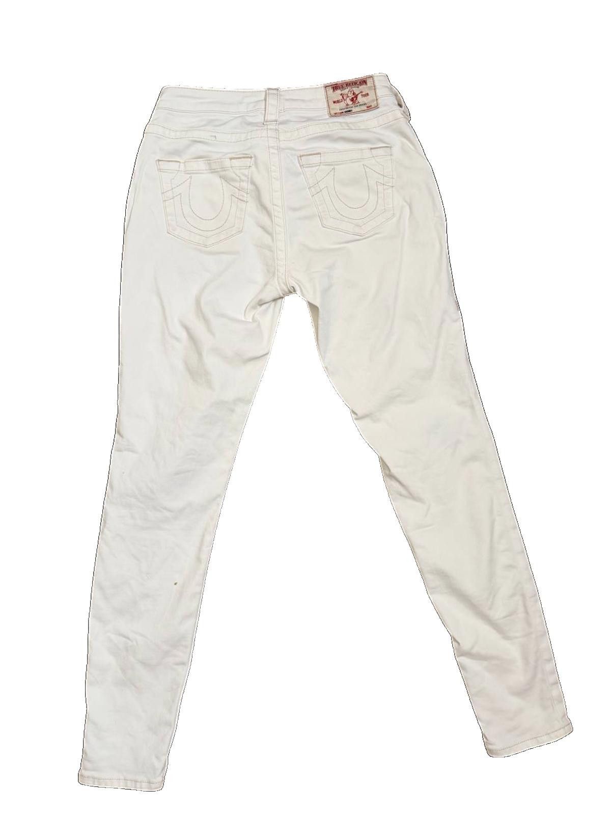 True Religion True Religion "Section Skinny" Jeans – Off-White – Size26 Size 26" / US 2 / IT 38 - 7 Thumbnail