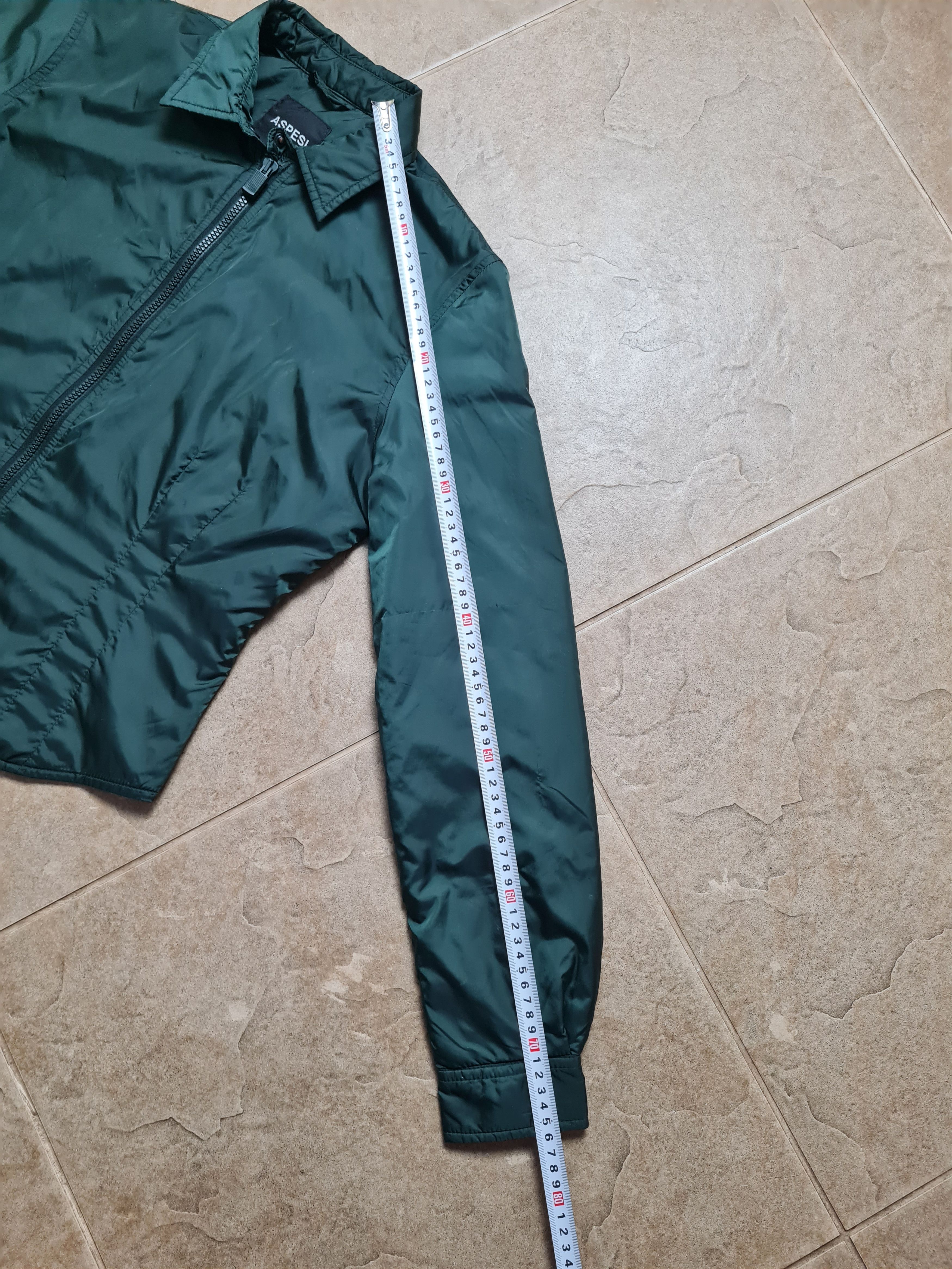 Aspesi ASPESI Women's Dark Green Nylon Jacket Full Zip Windbreaker Size L / US 10 / IT 46 - 2 Thumbnail