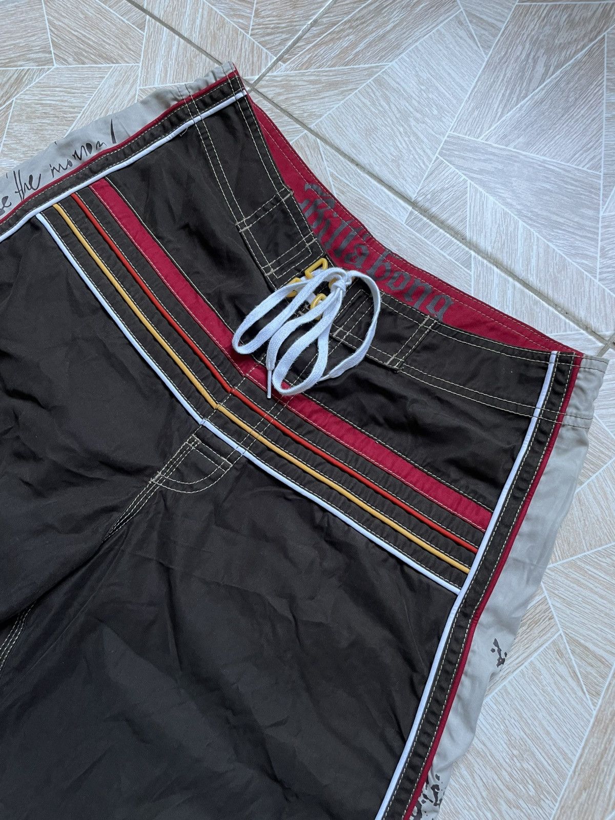 Billabong Rare Vintage Y2K Billabong Bird Logo Skate Surf Brown Shorts Size US 32 / EU 48 - 2 Thumbnail