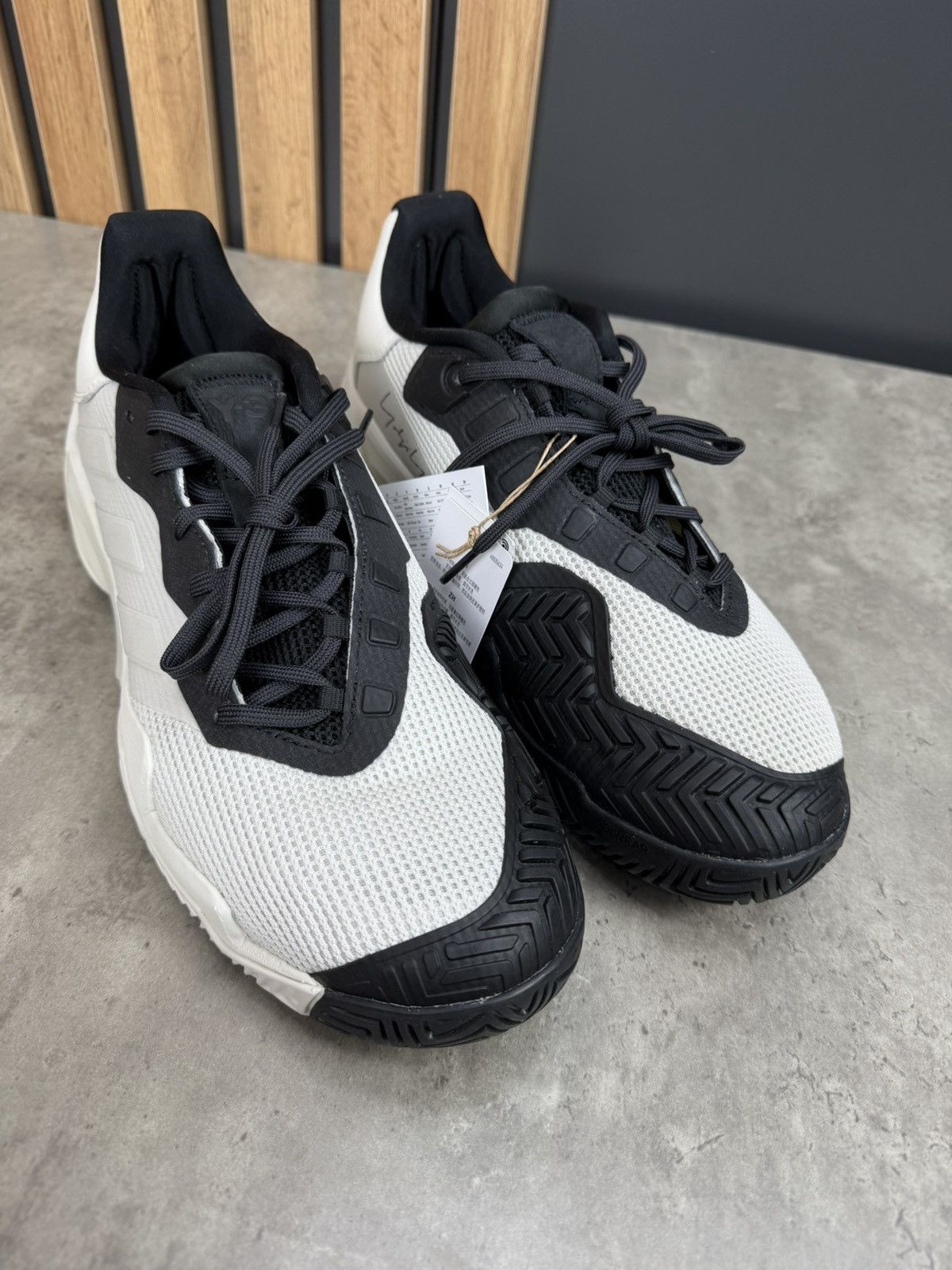 Y-3 Adidas Y-3 Barricade 13 Tennis Orbit Grey/Black Size US 12.5 Size US 12.5 / EU 45-46 - 3 Thumbnail