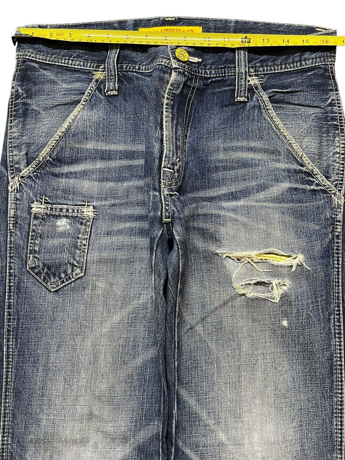 Levi's Vintage 90s Levis 502 Faded Wash Distress Style Loose Jeans Size US 32 / EU 48 - 11 Thumbnail