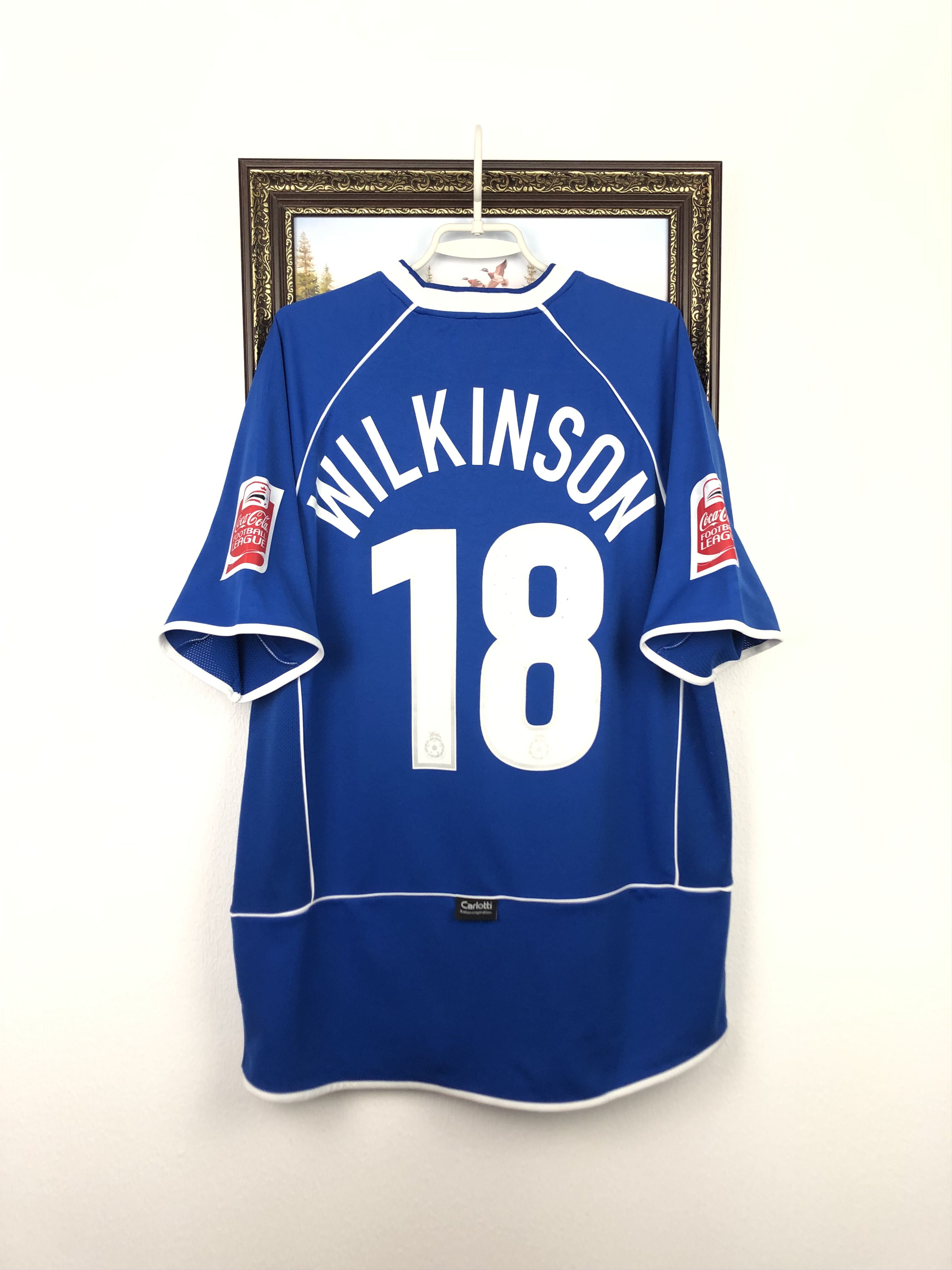 Vintage Oldham Athletic football shirt Soccer #18 Wilkinson Jersey Size US L / EU 52-54 / 3 - 1 Thumbnail