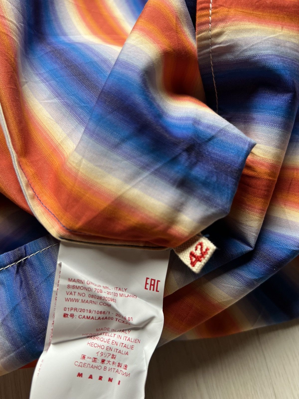Marni Marni Gradient Striped Shirt Size US S / EU 44-46 / 1 - 6 Thumbnail