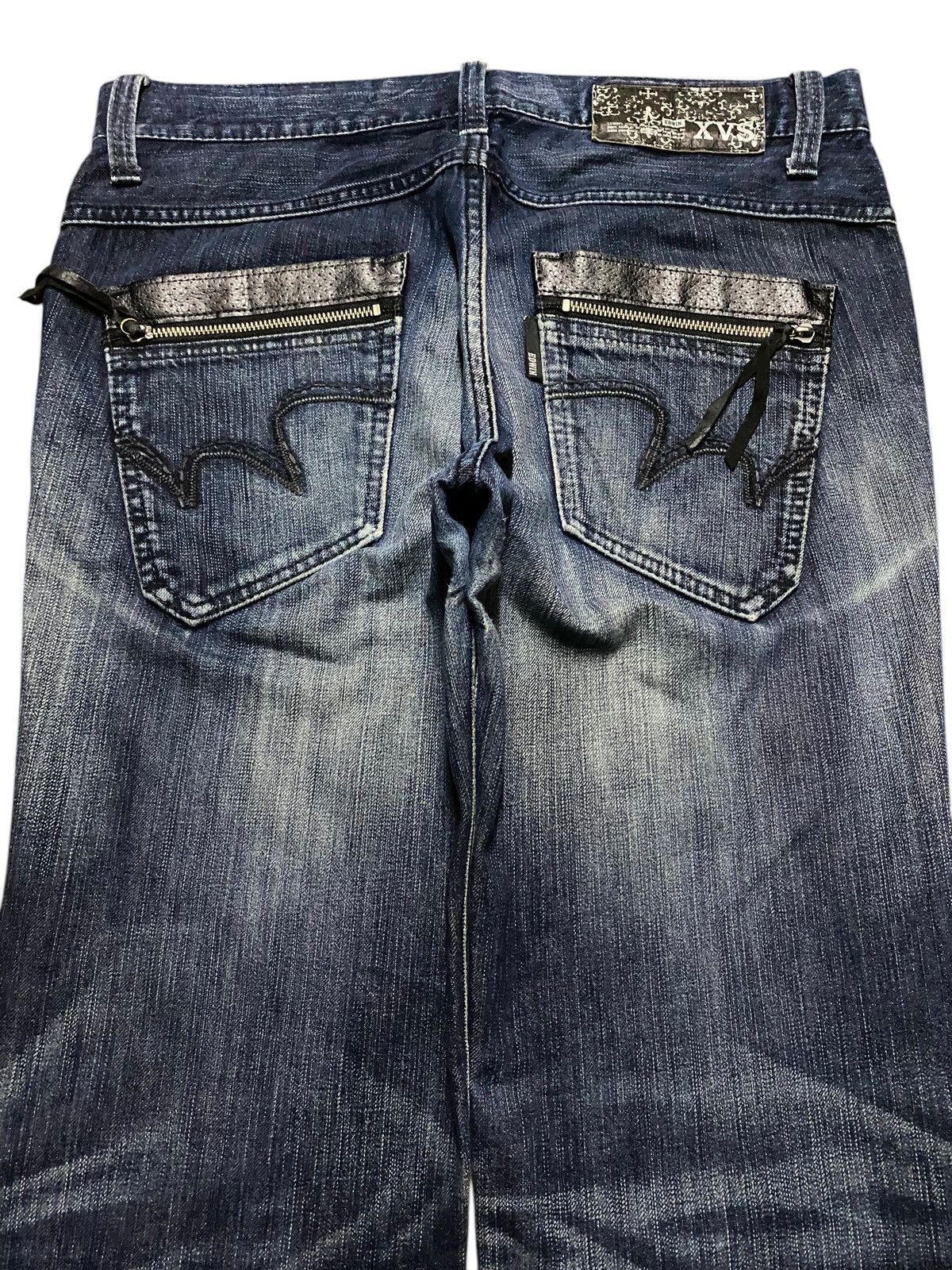 Edwin Vintage Japanese Brand Edwin 422XVS Cross Button Loose Jeans Size US 34 / EU 50 - 4 Thumbnail