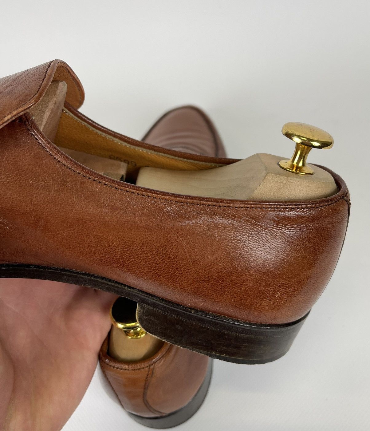 Grenson Grenson Leather Slip On Moccasin Formal Dress Shoes US9 Size US 9 / EU 42 - 8 Thumbnail