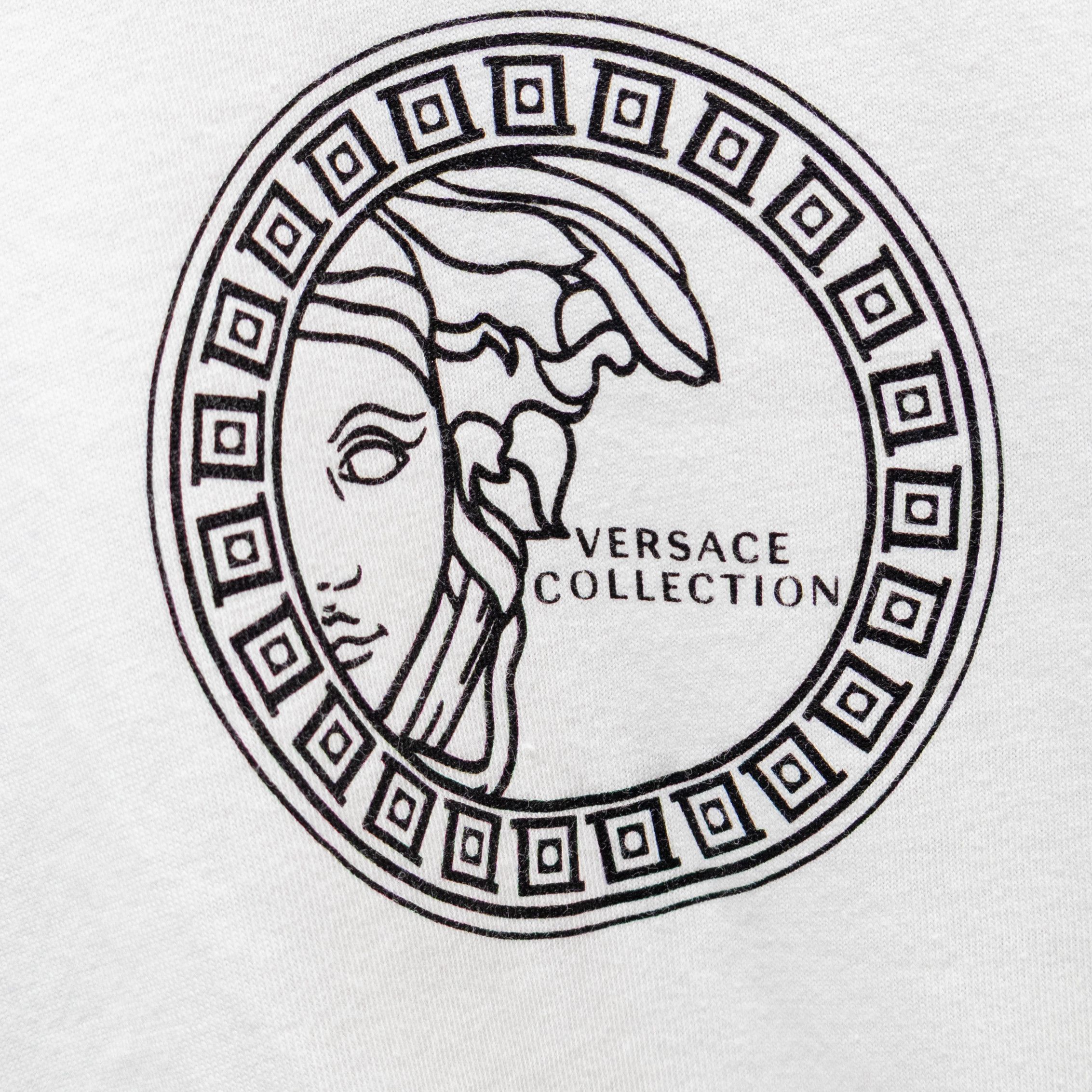 Versace Versace Collection White Medusa Logo Men’s T-Shirt – Size L Size US L / EU 52-54 / 3 - 3 Thumbnail