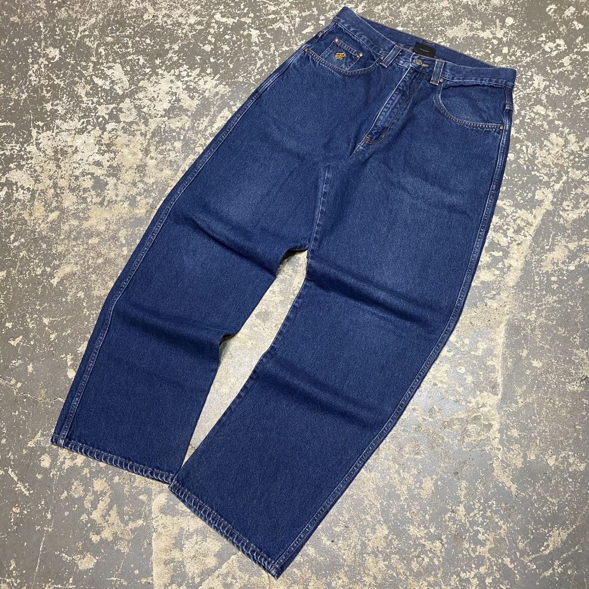 JNCO × Rocawear × Vintage Vintage RocaWear Baggy Blue Denim Pants Size US 33 - 5 Thumbnail