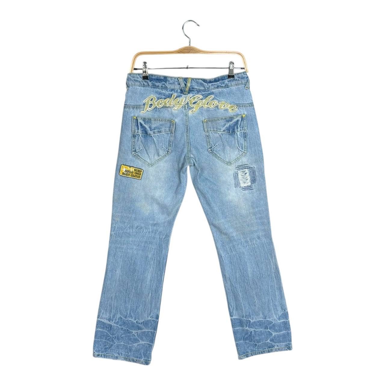 Body Glove Vintage Body Glove Patchwork Jeans 90s Surf Distressed Size US 30 / EU 46 - 2 Thumbnail