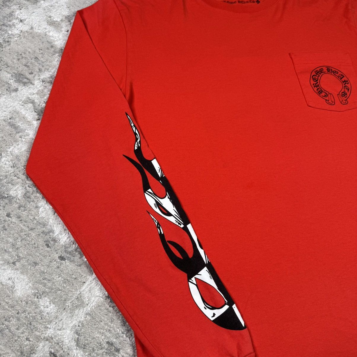 Chrome Hearts Matty boy chomper sleeve flames long sleeve tee shirt Size US L / EU 52-54 / 3 - 11 Thumbnail