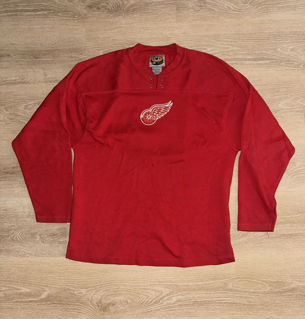 NHL × Vintage Vintage Detroit Red Wings NHL Carl Banks Hockey Sweater Size US XXL / EU 58 / 5 - 1 Thumbnail