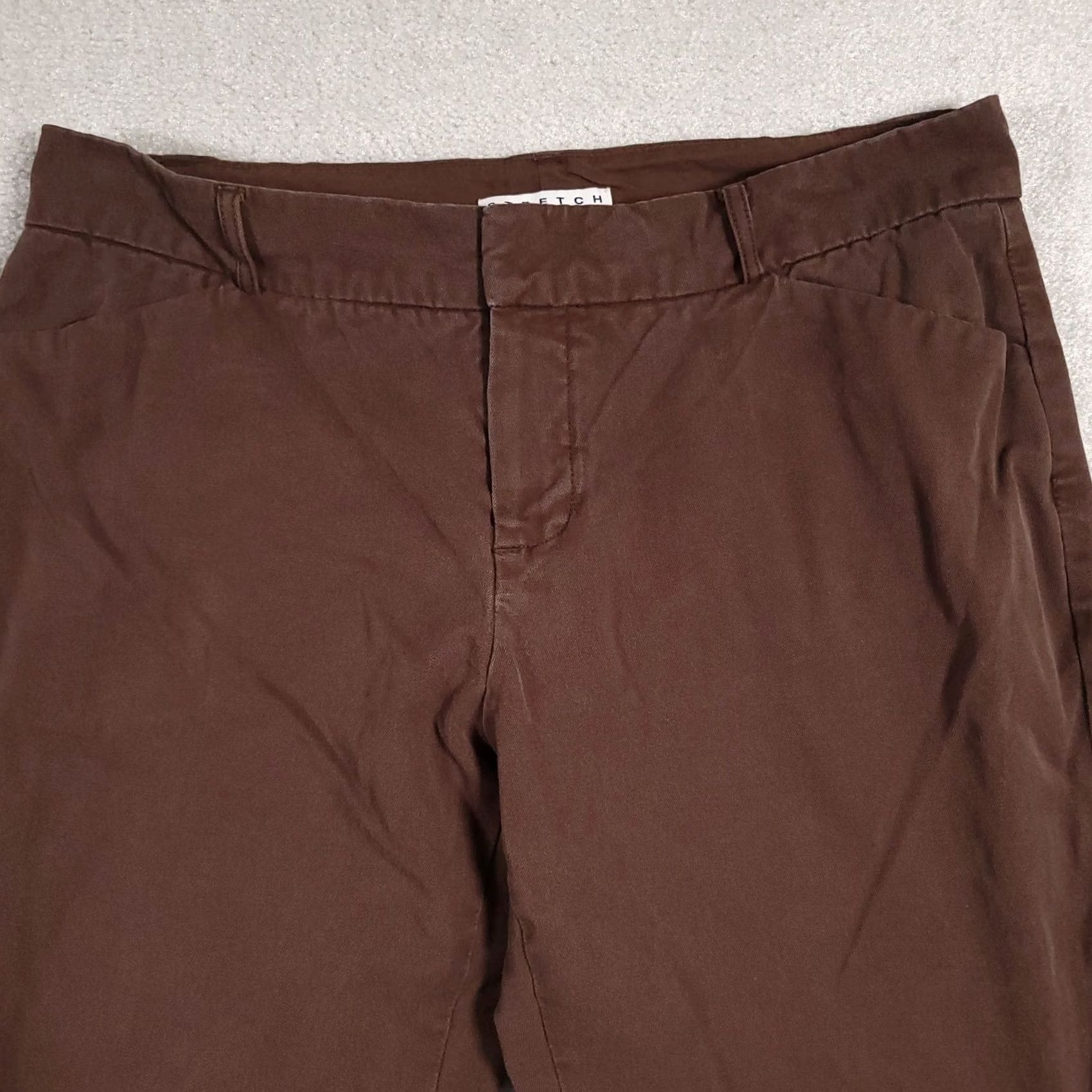 Gap Gap Dress Pants Women's 10 Regular Brown Mid-Rise Flare Modern Fit Stretch Size 24" / US 00 / IT 34 - 3 Thumbnail