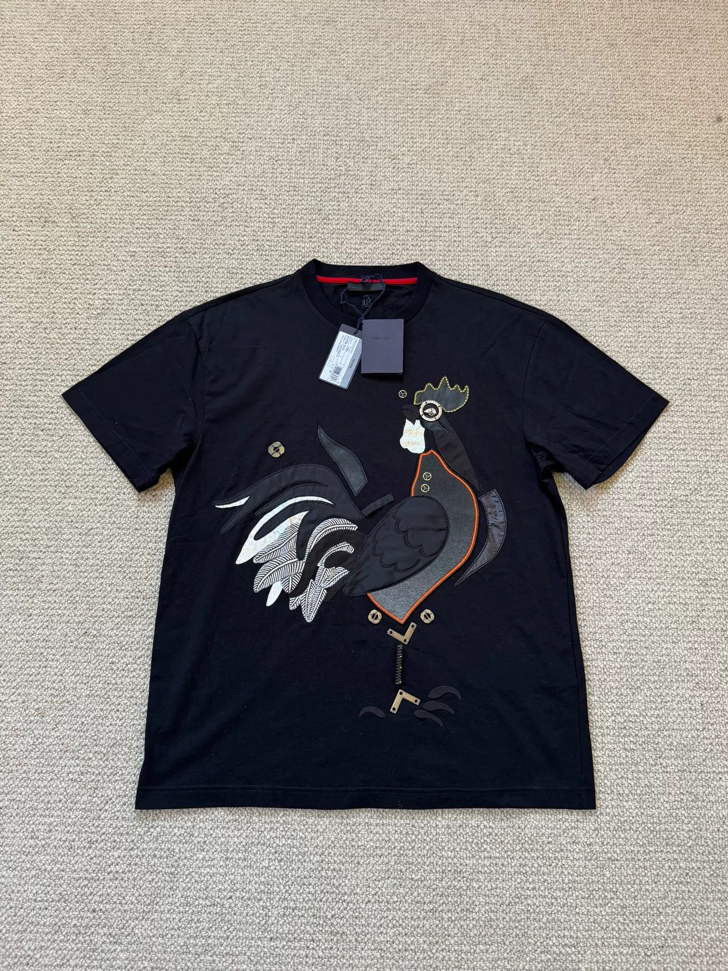 Prada PRADA Men's T-shirt Mechanical Rooster M Size US M / EU 48-50 / 2 - 1 Thumbnail