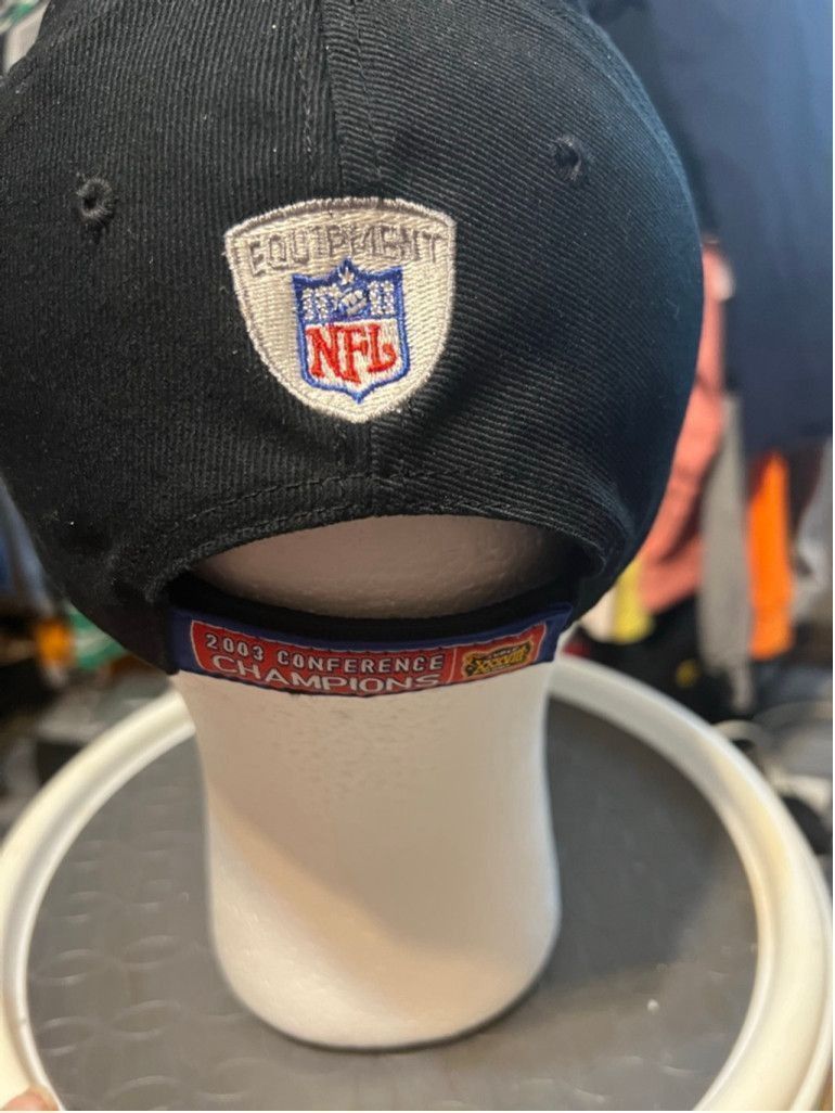 Reebok Unisex Reebok NFL 2003 AFC Champions Cap Black/Red One Size Size ONE SIZE - 3 Thumbnail