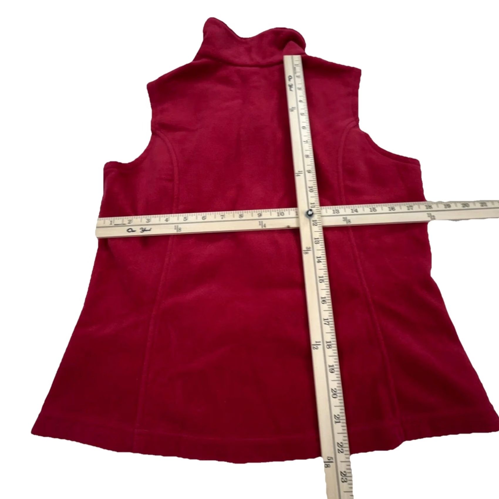 Layer 8 Columbia Vest Women Petite Pink Fleece Full Zip Jacket Layer Sleeveless Short VINTAGE? (but not vintage) Size M / US 6-8 / IT 42-44 - 7 Thumbnail