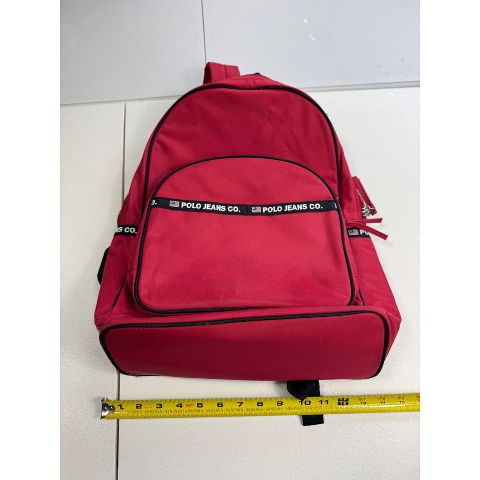 Polo Ralph Lauren Polo Jeans Co. Ralph Lauren Backpack Bookbag Red‎ Travel BAG Size ONE SIZE - 4 Thumbnail