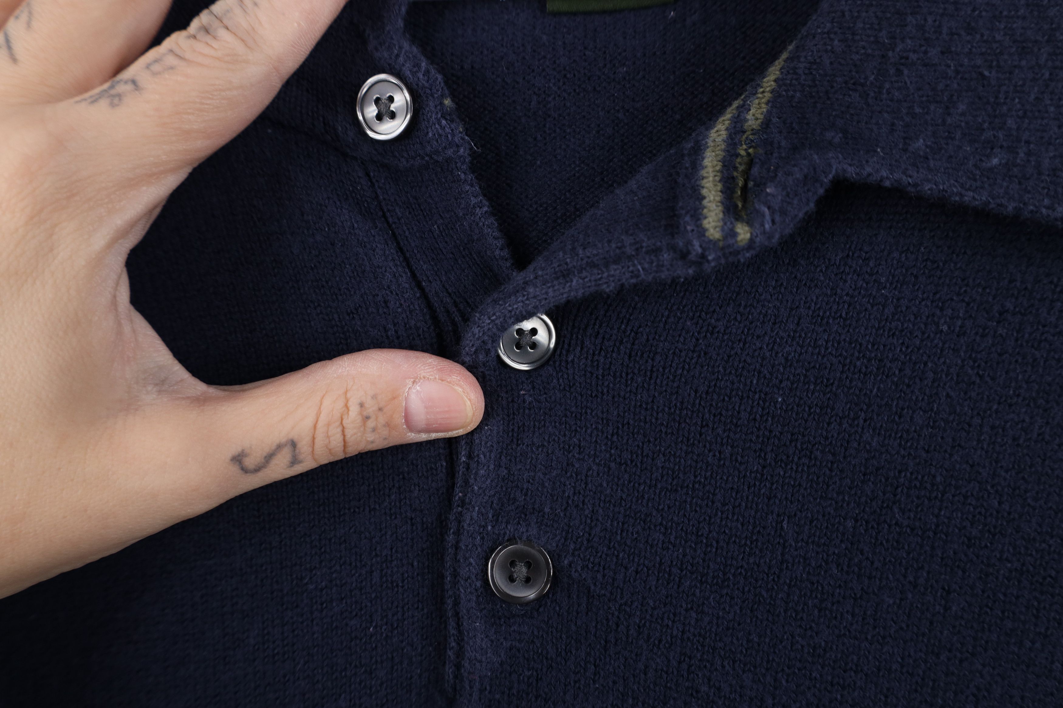 Eddie Bauer Vintage Eddie Bauer Blank Cotton Knit Collared Sweater Blue Size US M / EU 48-50 / 2 - 4 Thumbnail