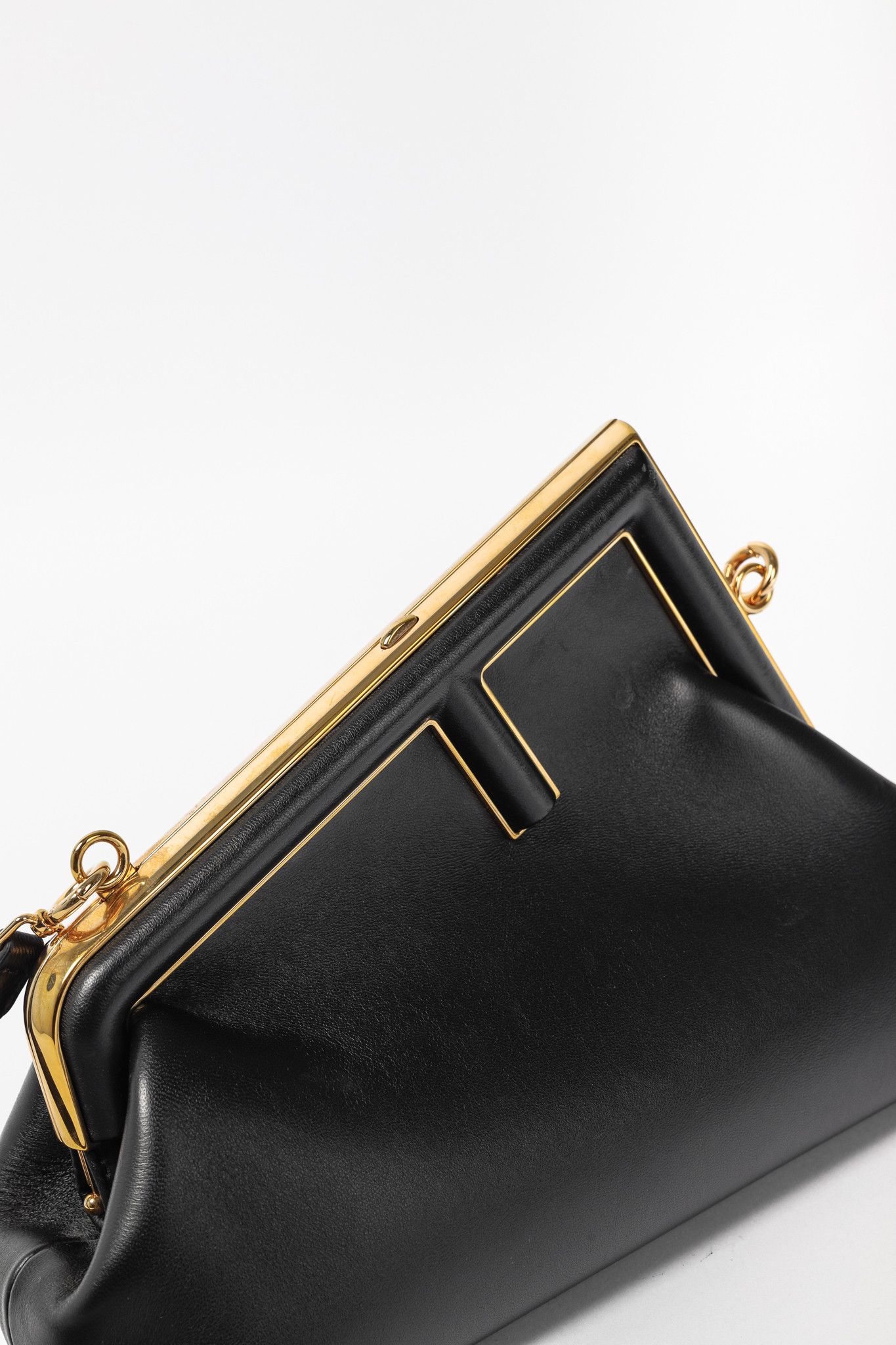 Fendi Fendi First Small Black Nappa Leather Bag Size ONE SIZE - 8 Thumbnail