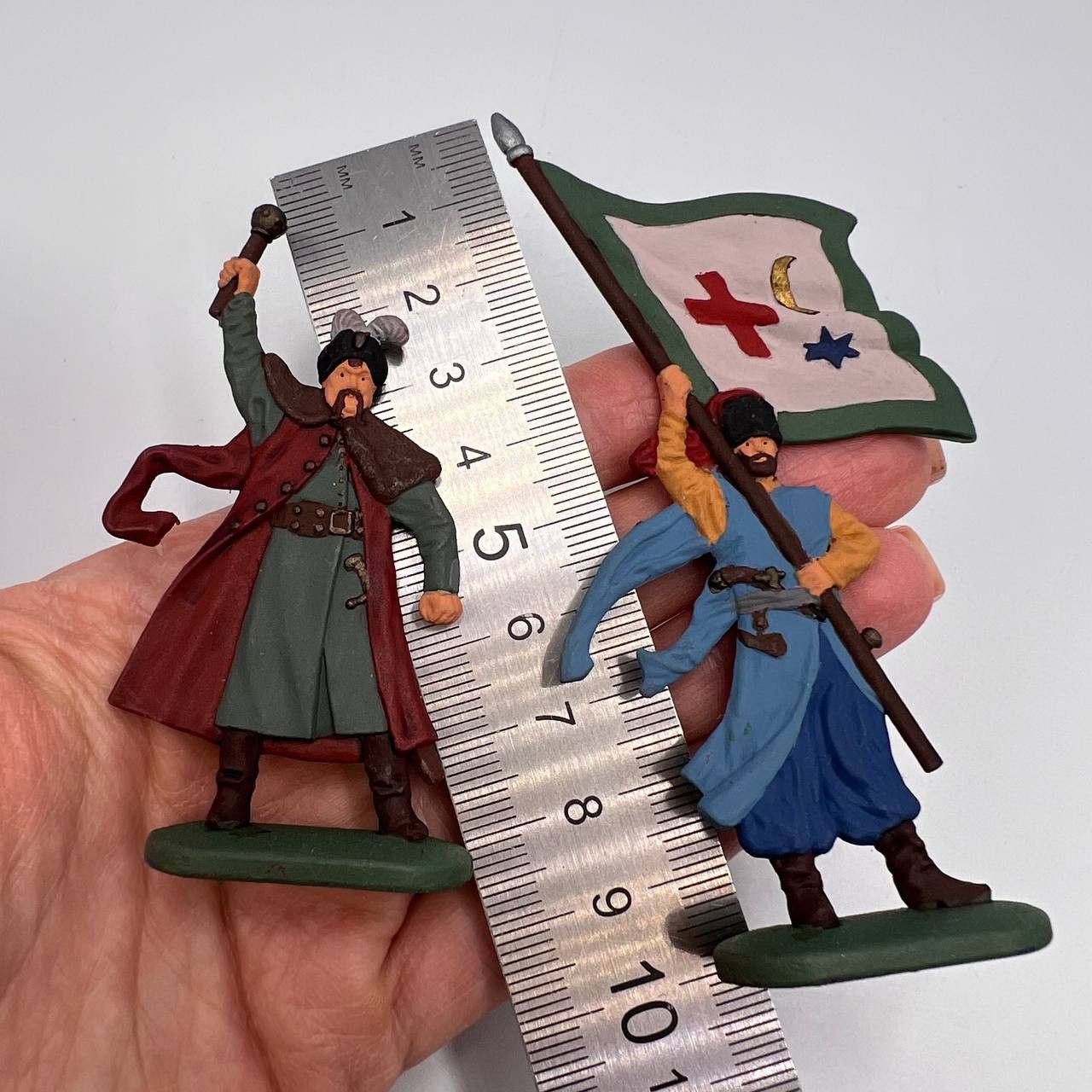 Vintage 1980 Vintage Toy Plastic Set 8 Soldiers Cossacks Figures Size ONE SIZE - 5 Thumbnail