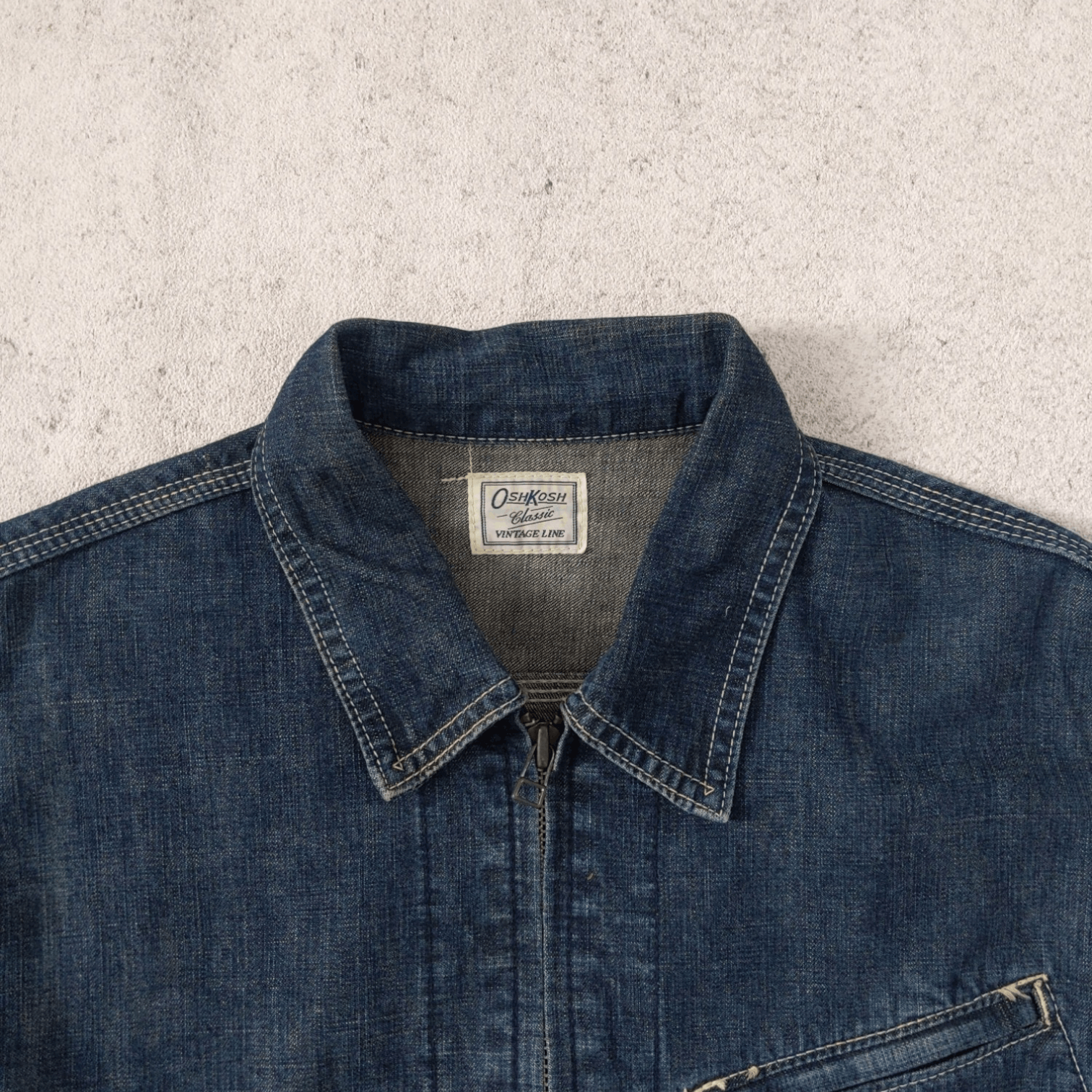 Japanese Brand × Oshkosh Sunfaded Oshkosh Classic Vintage Line 90s Denim Jacket Size US L / EU 52-54 / 3 - 9 Thumbnail