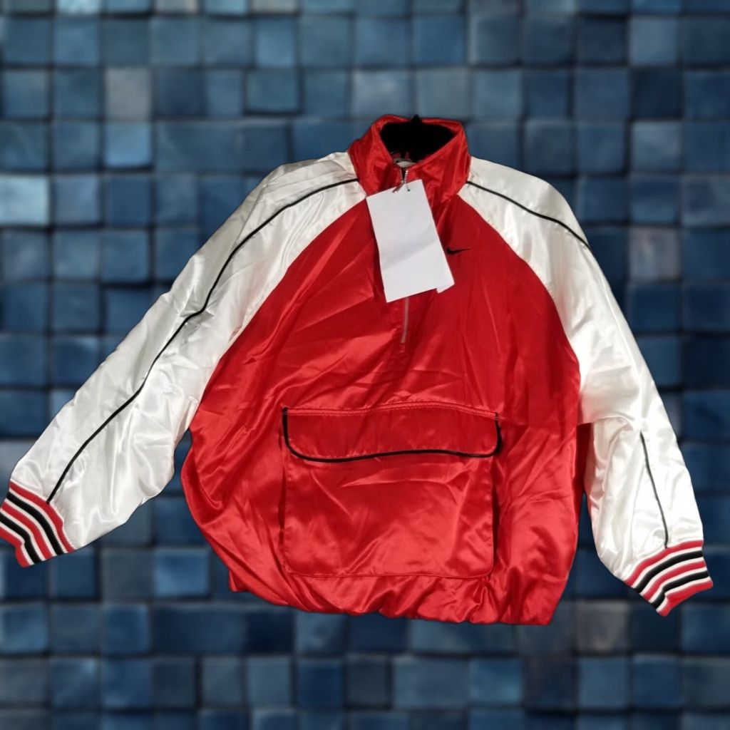 Nike Sample Jacket Unisex Adults 22X27 Red Inverted Swoosh 80s 90s Retro Air Jordan Coat Jacket Words: Sample/Limited Edition
