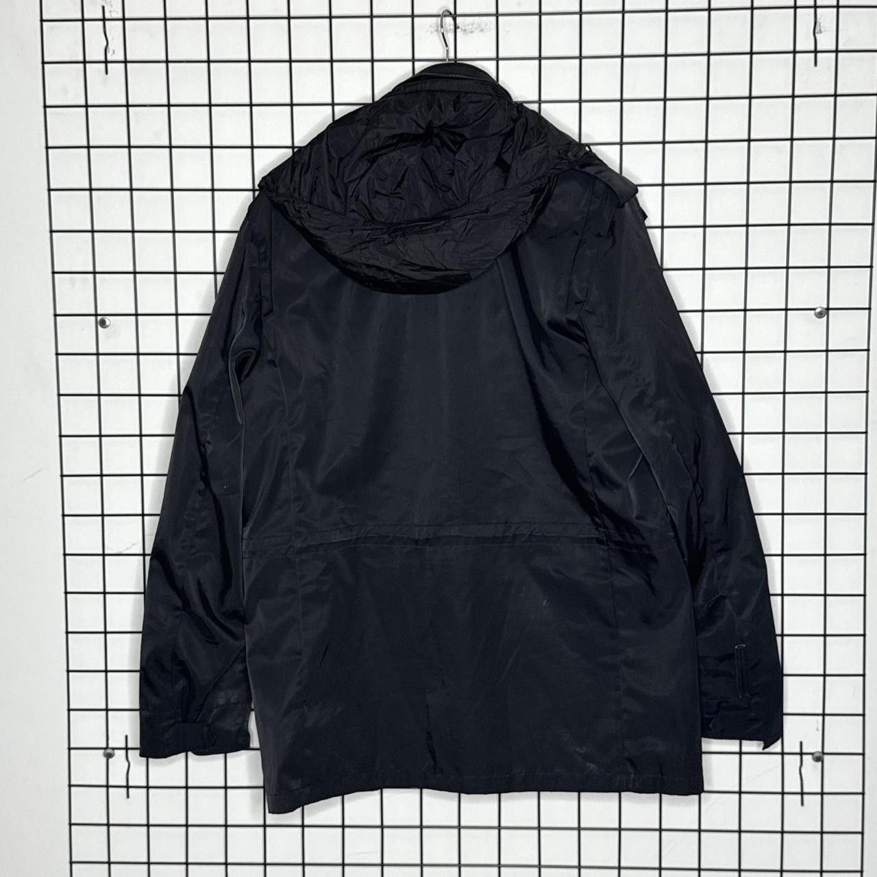 Prada Prada Black Jacket Hooded 2000s Nylon Size US L / EU 52-54 / 3 - 2 Thumbnail