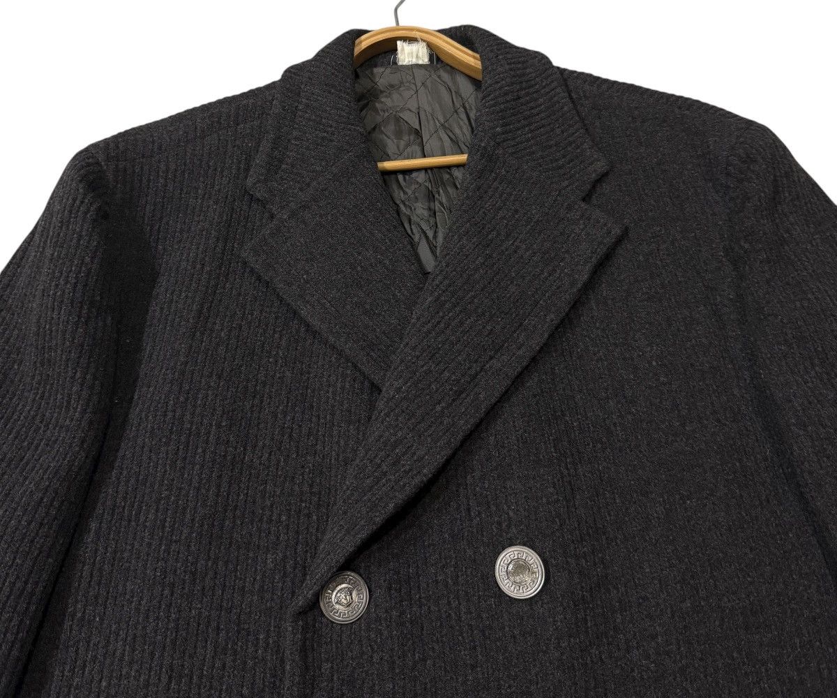 Versace RARE! Vintage Gianni Versace Laine Wool Double Breast Jacket Size US L / EU 52-54 / 3 - 6 Thumbnail