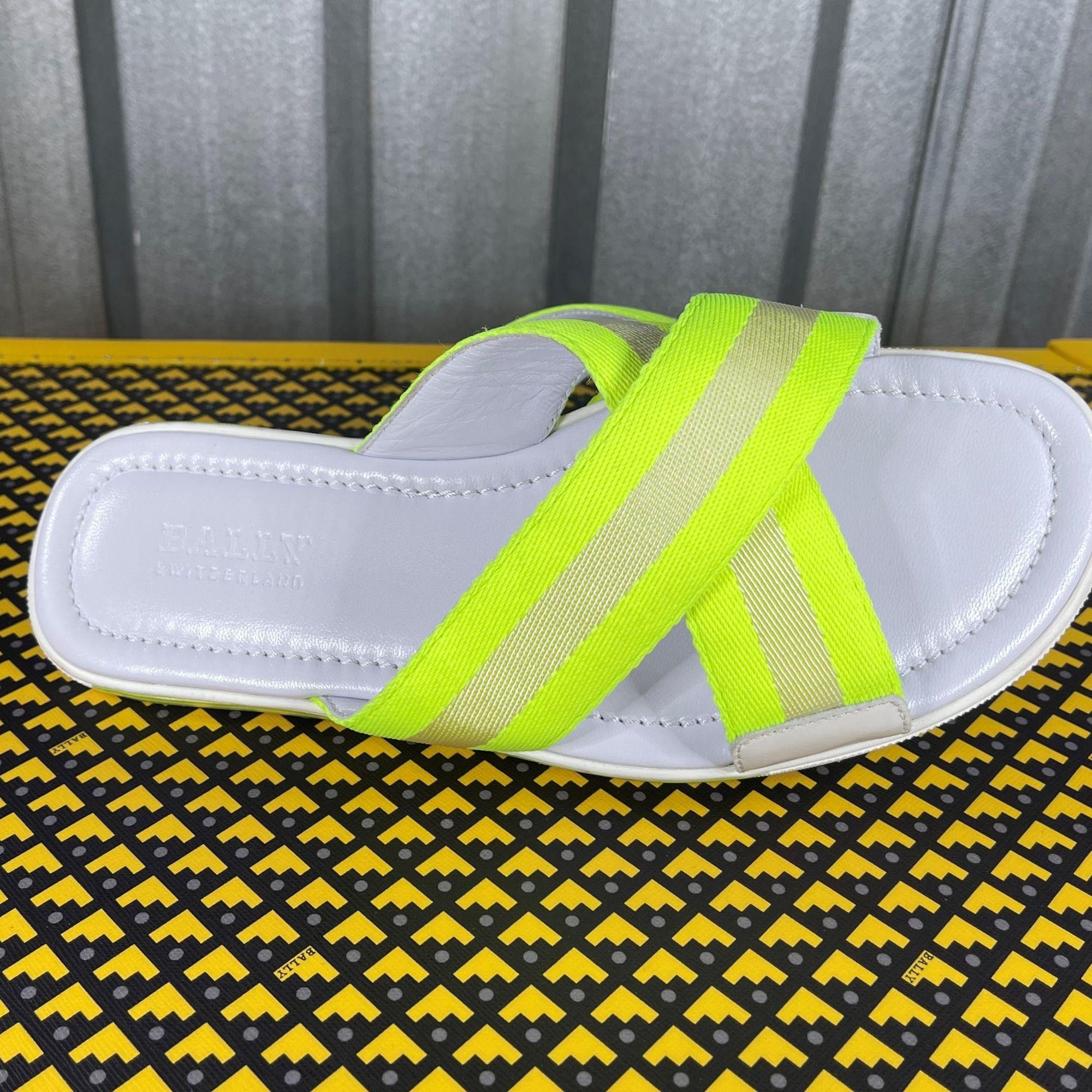Bally Bally Bonks Yellow Synthetic Fabric Sandals US 7 Size US 7 / EU 40 - 3 Thumbnail