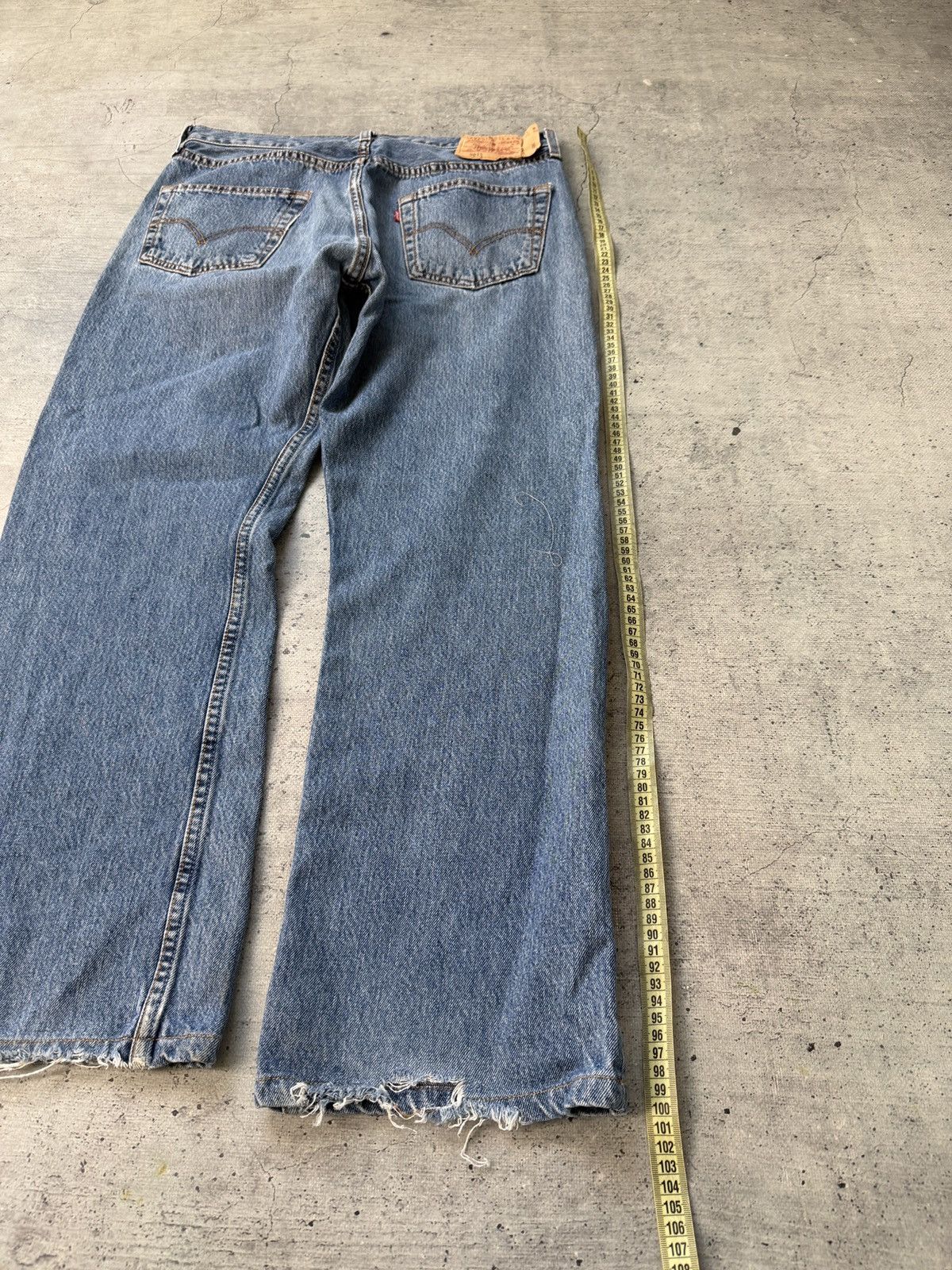 Levi's Vintage Levis 501 Straight Leg Distressed Jeans 34x30 Size US 34 / EU 50 - 8 Thumbnail