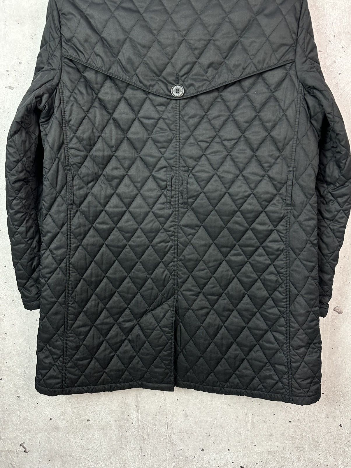 Barbour Barbour Valerie Black Quilted Tartan Check Trench Coat Size XL / US 12-14 / IT 48-50 - 14 Thumbnail