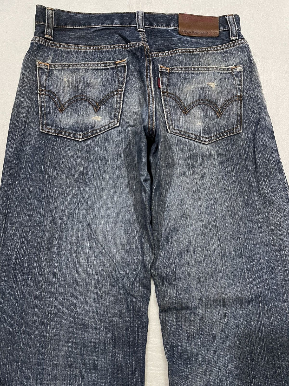 Edwin Vintage Edwin 503 Japanese Brand Distressed Mudwash Faded Size US 33 - 12 Thumbnail