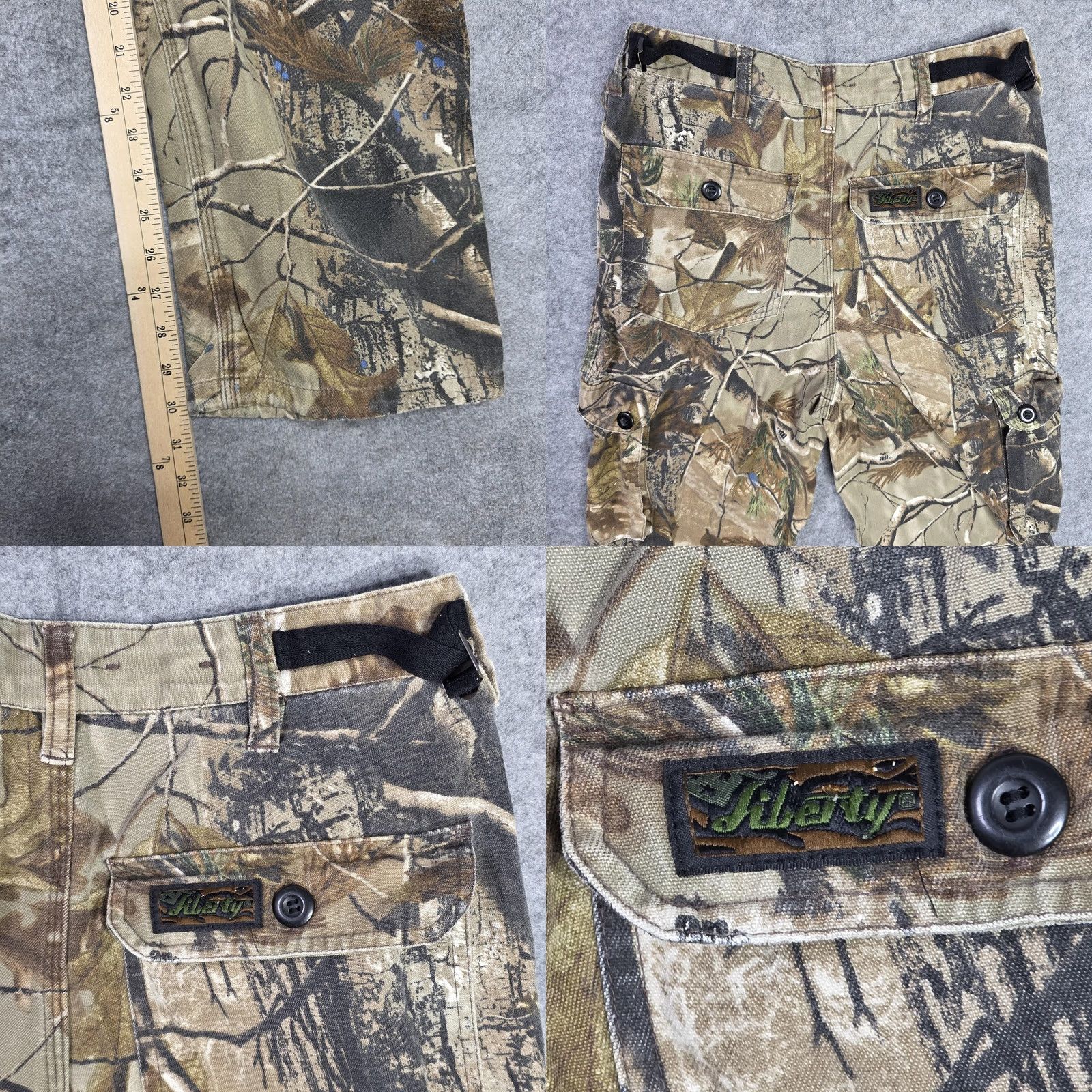 Vintage Liberty Cargo Pants Mens Small Regular Camouflage Brown Size US 30 / EU 46 - 9 Thumbnail
