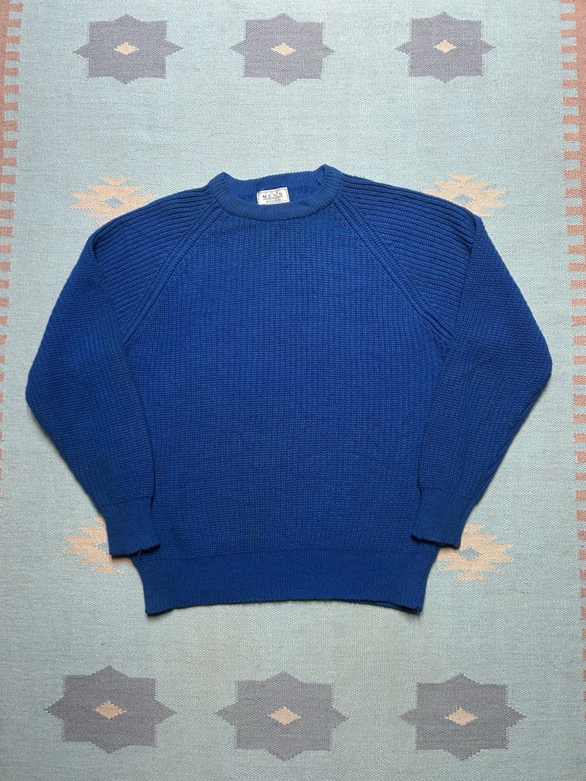 Vintage Sears acrylic sweater chunky cable knit raglan crewneck XL Size US XL / EU 56 / 4 - 1 Thumbnail