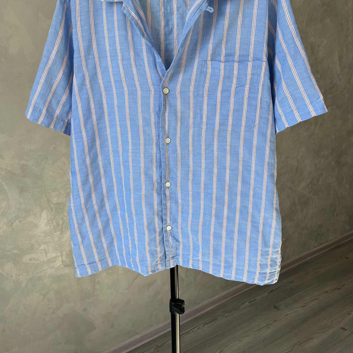 Universal Works Universal Works Striped Camp Shirt SS Size US M / EU 48-50 / 2 - 3 Thumbnail
