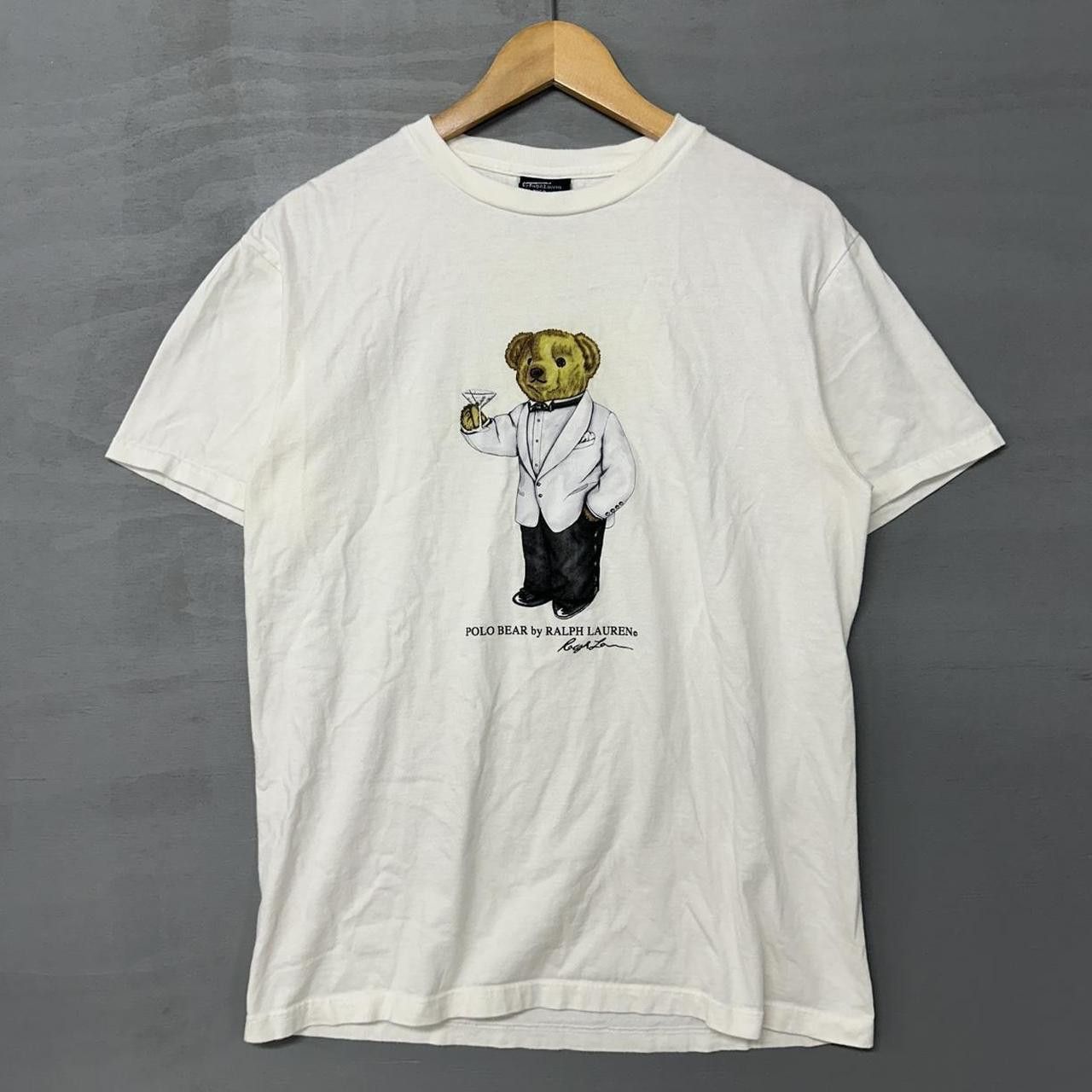 Polo Ralph Lauren Vintage Polo Ralph Lauren Polo Bear 90s White Shirt Small Size US S / EU 44-46 / 1 - 1 Thumbnail