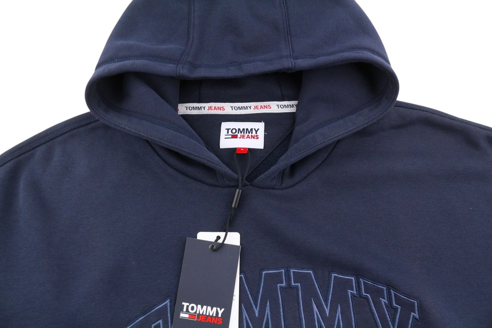 Tommy Hilfiger COLLEGE WASH L Dark Blue Pullover Hoodie 87408 Size US L / EU 52-54 / 3 - 5 Thumbnail