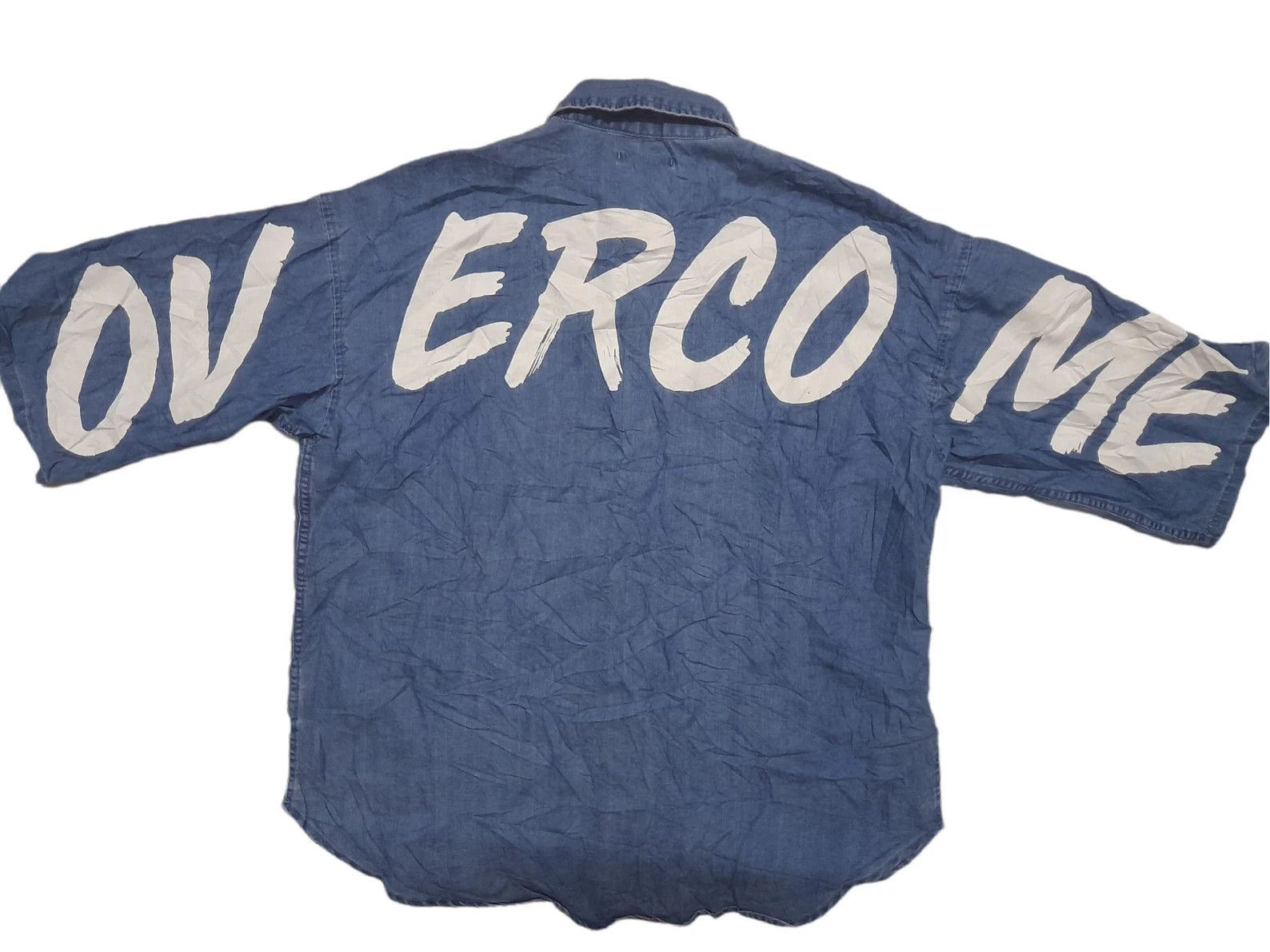 Japanese Brand Bike Star Japan Peom Denim Shirt Punk (E72) Size US L / EU 52-54 / 3 - 1 Thumbnail