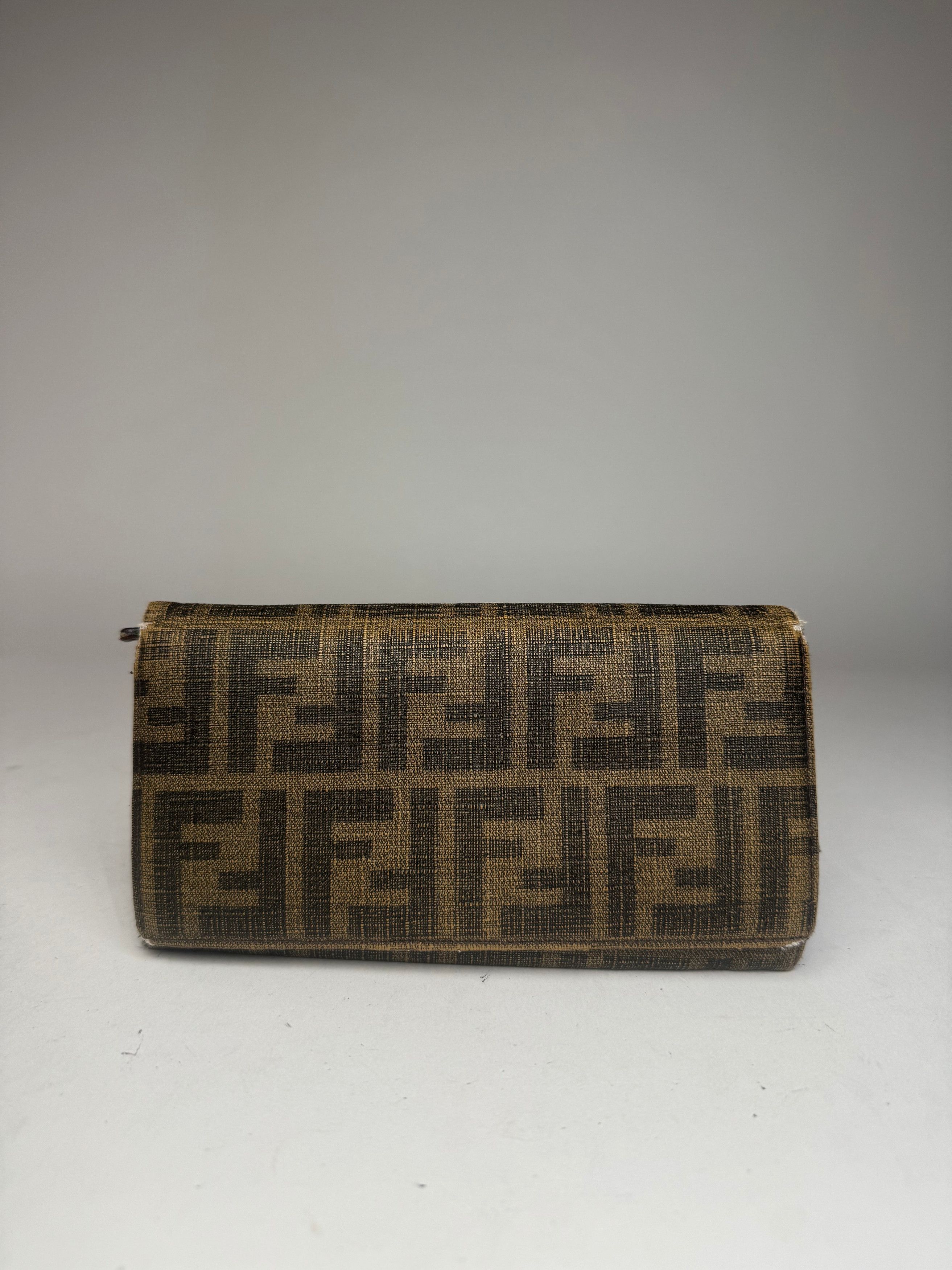 Fendi Vintage FF monogram Leather Wallet Brown Size ONE SIZE - 1 Thumbnail