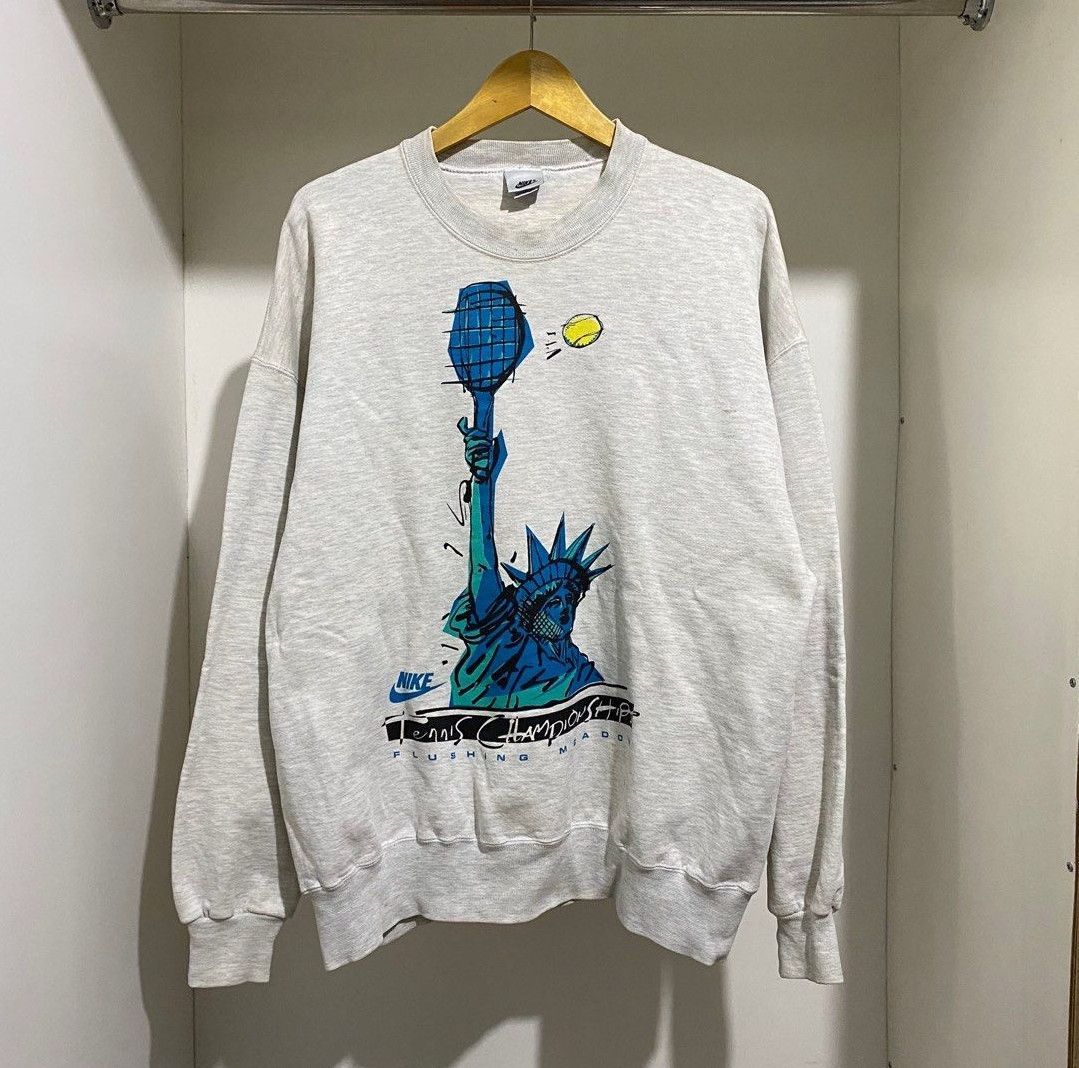 Nike Vintage Nike Flushing Meadow Tennis Sweatshirts Size US XL / EU 56 / 4 - 1 Thumbnail