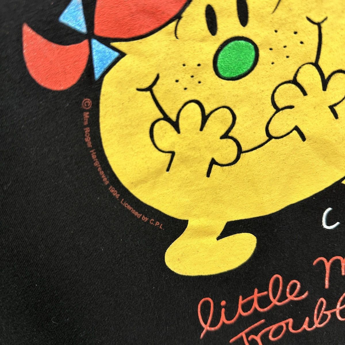 Vintage Vintage 90s Little Miss Trouble Roger Hargreaves cartoon tee Size US XL / EU 56 / 4 - 7 Thumbnail