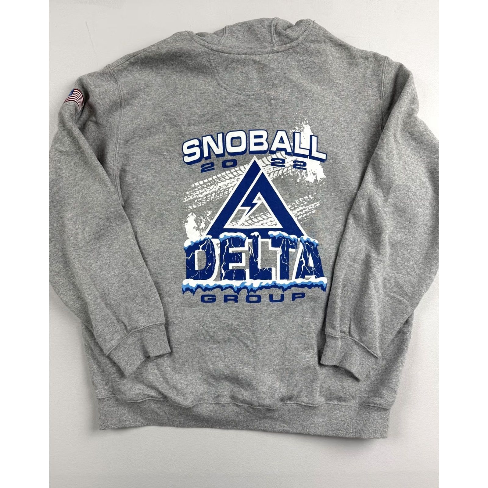 Carhartt VINTAGE Carhartt Hoodie Sweatshirt Mens XL Gray Pullover Fleece Snoball 2022 Delta USA Size US XL / EU 56 / 4 - 2 Thumbnail